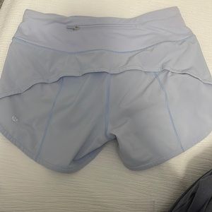 Lululemon Speed Up Shorts 4” BLUE LINEN